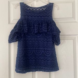 Womens XXS Lilly Pulitzer cold shoulder top